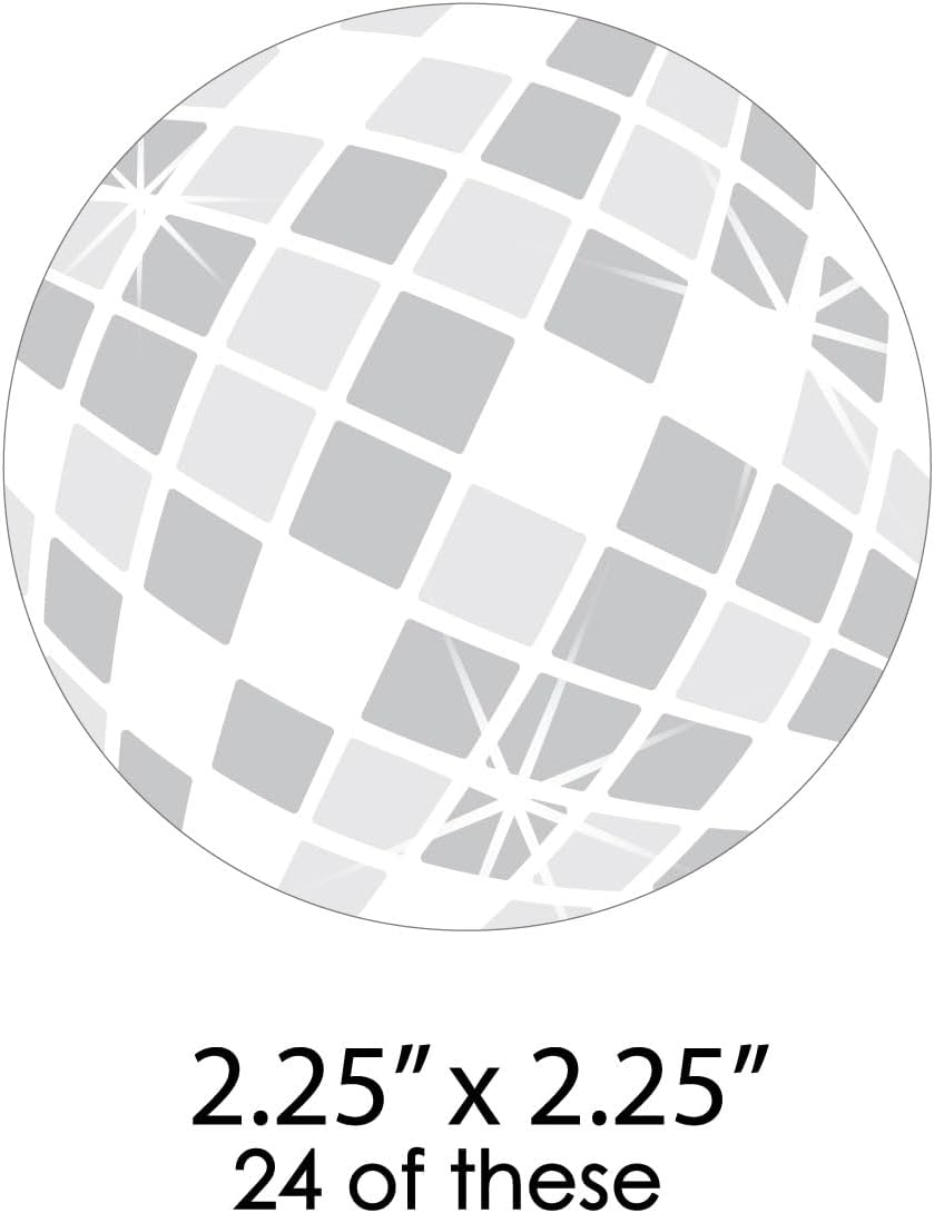 Big Dot of Happiness Disco Ball Cut Outs - 24 Count