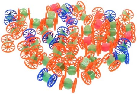 SUPVOX 50PCS Mini Wheeled Tumbler Toy Set for Adults and Kids
