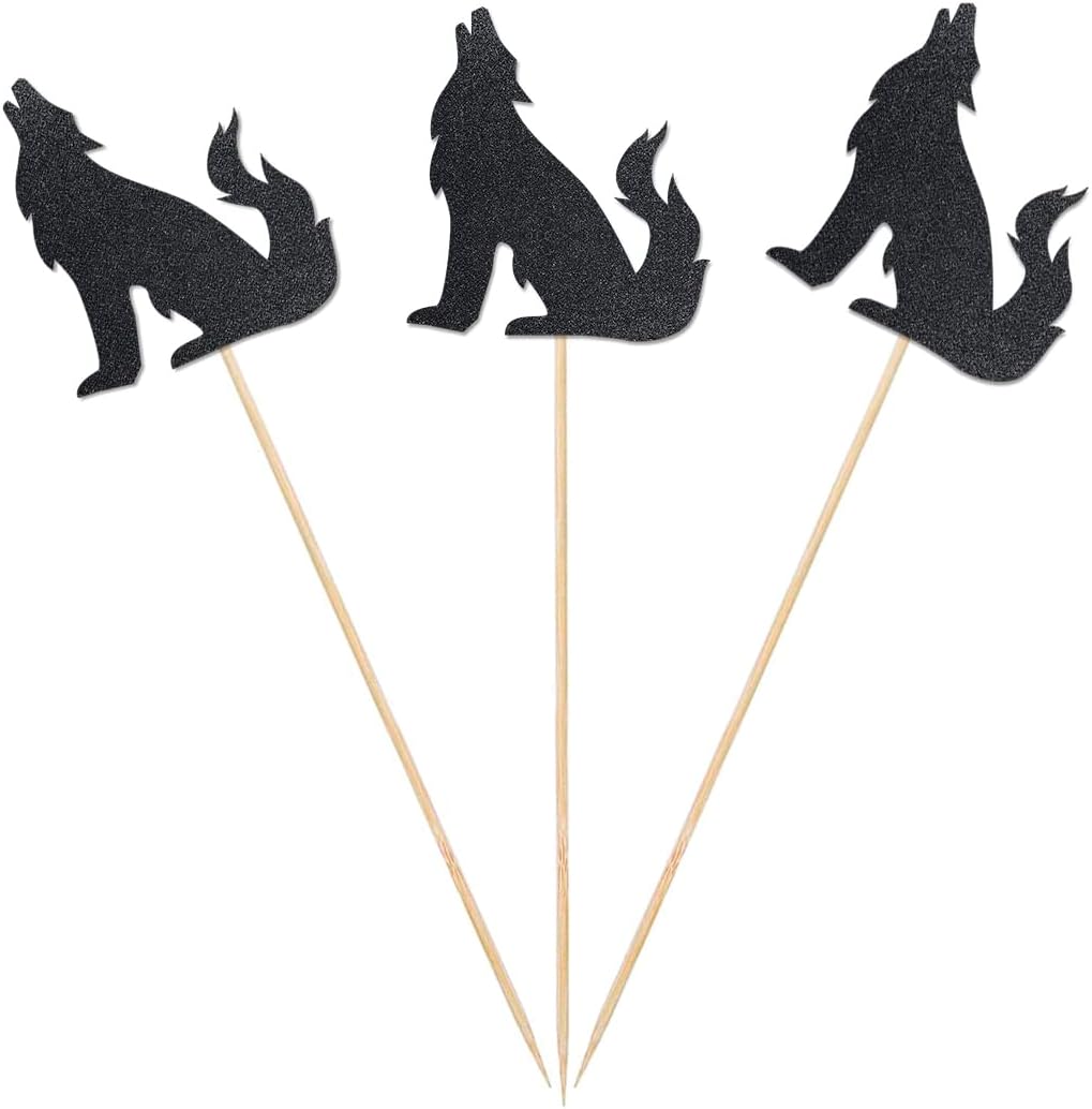 Wolf Centerpiece Sticks 12 Pack Birthday Decorations