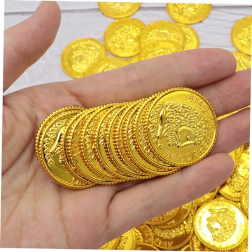 Toyvian Pirate Coins Plastic Treasure Decor