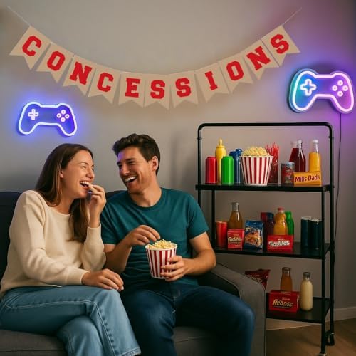 Baseball Concession Sign Garland for Party Decor