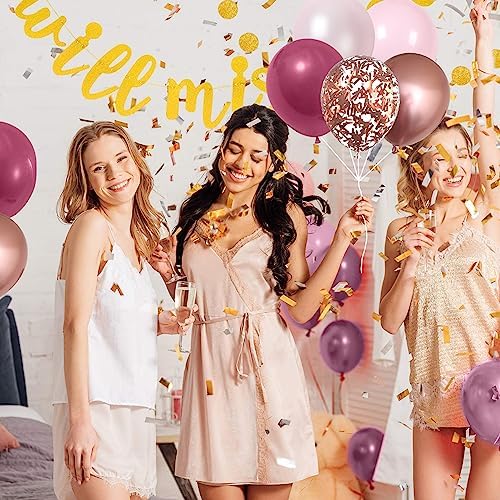 Dusty Rose Balloons 60 Pack 12 Inch Birthday Decor Set