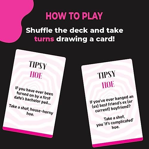 Tipsy Hoe Girls Night Drinking Card Game