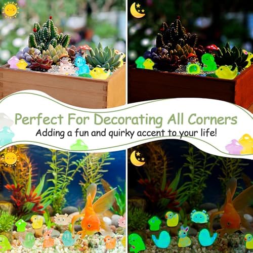126 Pcs Glow-in-the-Dark Resin Ducks and Animals