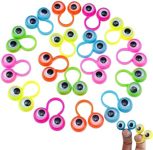 100 PCS Eye Finger Puppets Toy Set for Kids