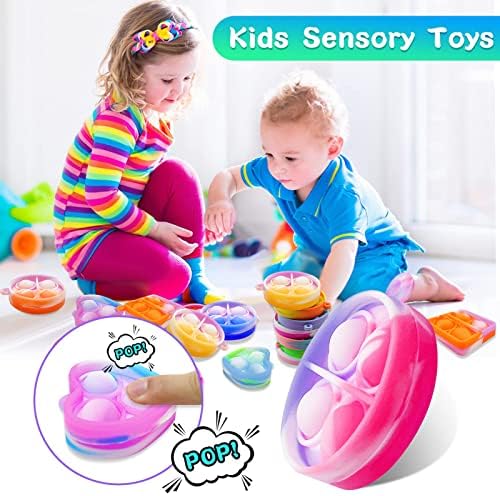 ONKULL Pop Fidget Keychain 30 Pack for Kids