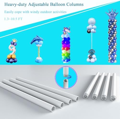 3IN1 Balloon Arch Stand Kit 75ft Round Backdrop Frame