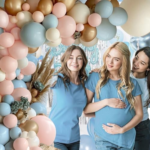 Gender Reveal Balloon Arch Kit with 144PCS Balloons