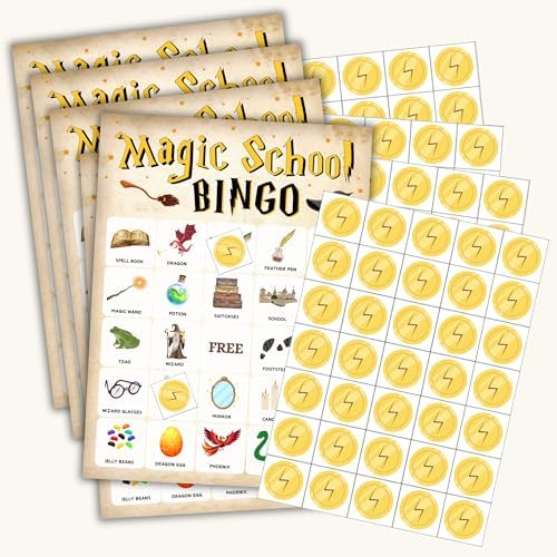Bingo Wizard Harry Party Favors Set for 24 Players