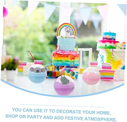 Toyvian 50pcs Fillable Mystery Machine Balls for Easter and Birthday Parties