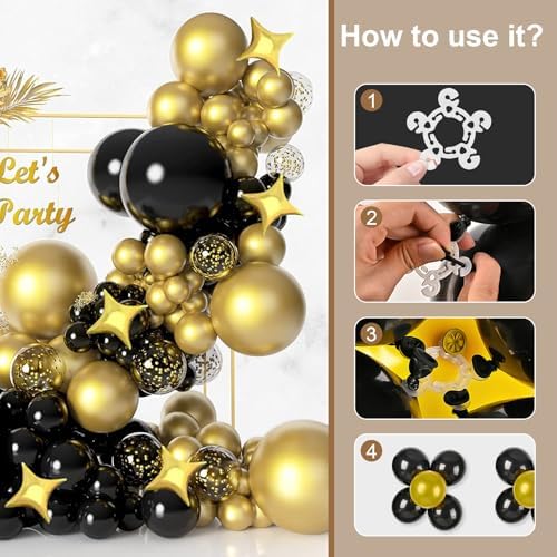 60 PCS Balloon Clips for Arch and Column Decoration