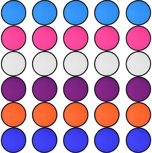 Mototo 30 Piece Foldable Flying Discs with Bag for Kids