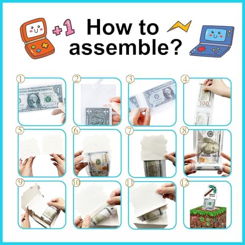 Surprise Money Box Gift Set - 100Pcs Transparent Bags for Birthday Cash Gifts