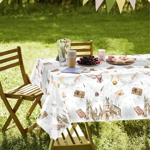 3 Pieces Magical Wizard Party Tablecloth for Boys Girls