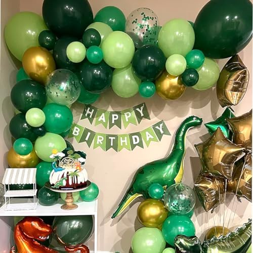 Green Balloons Dark Green Balloon Set 50 Pcs 12 Inch