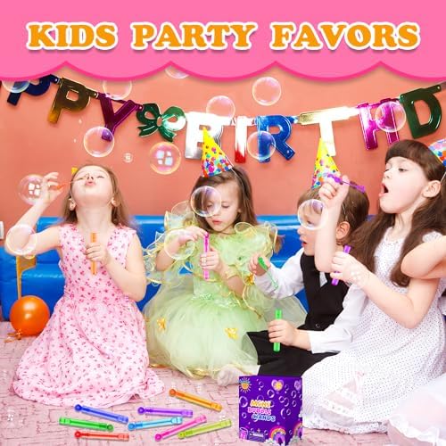 Party Goodie Bag Stuffer Fillers 32-Pack Bubble Wand Toys for Kids