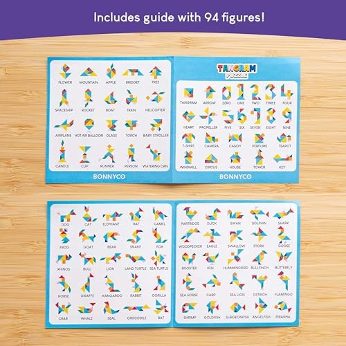 Tangram Puzzle Wooden Set 30 Kids Party Favors