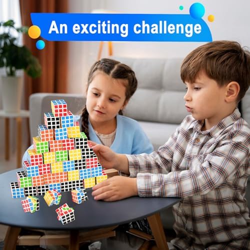 GOLDGE 40 Mini Cube Puzzles 3x3 Fun Toys