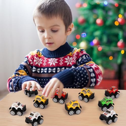 Manmel 12 Pack Pull Back Monster Trucks for Kids