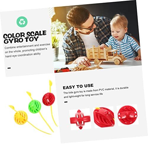 Vaguelly 15pcs Ruler Gyro Toys Educational Party Favors for Kids