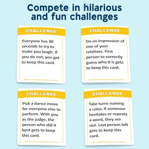 Do You Really Know Your Family Family Card Game
