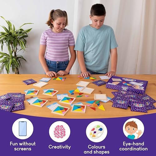 Tangram Puzzle Wooden Set 30 Kids Party Favors