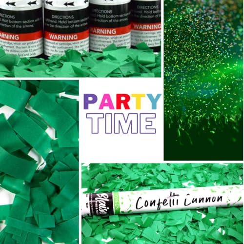 Blaise Pyro Party Green Confetti Poppers 18 6 Pack