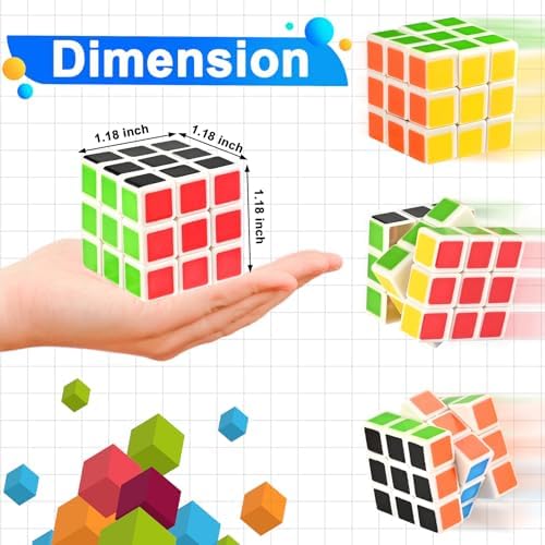 GOLDGE 40 Mini Cube Puzzles 3x3 Fun Toys