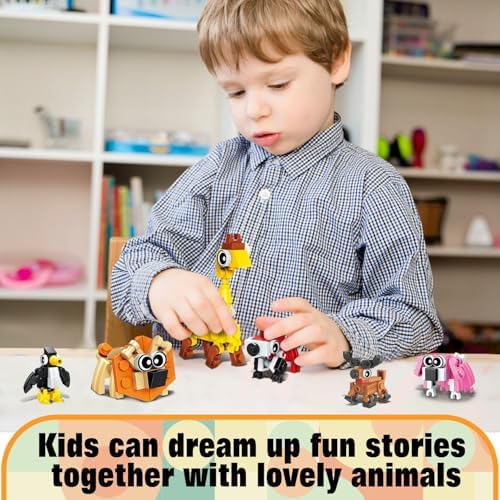 TWERF Party Favors Kids 30 Pack Animal Blocks Set