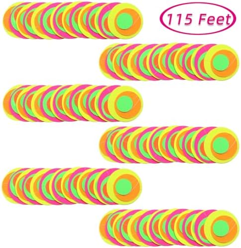 115 Feet UV Neon Garland Streamers for Black Light Parties