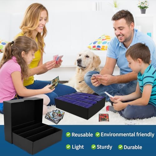 6 Pack Trading Card Storage Box with 3120 Card Capacity
