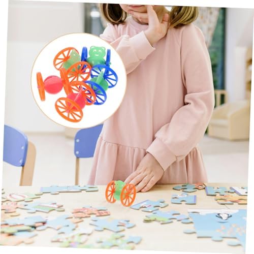 Hemoton 50pcs Rolling Tumbler Toy Wheels Mini Tumbler Toys for Kids Parties