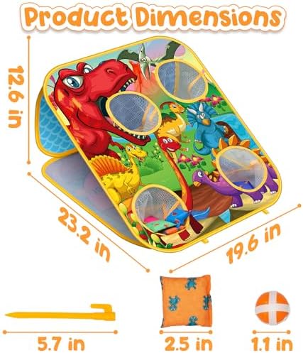 2-in-1 Bean Bag Toss Game for Kids