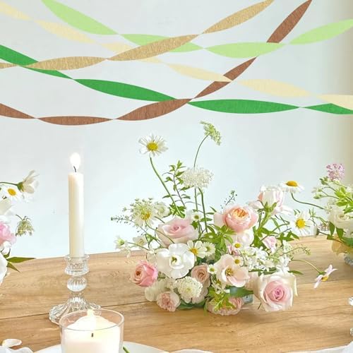 5 Rolls Crepe Paper Streamers for Party Decorations