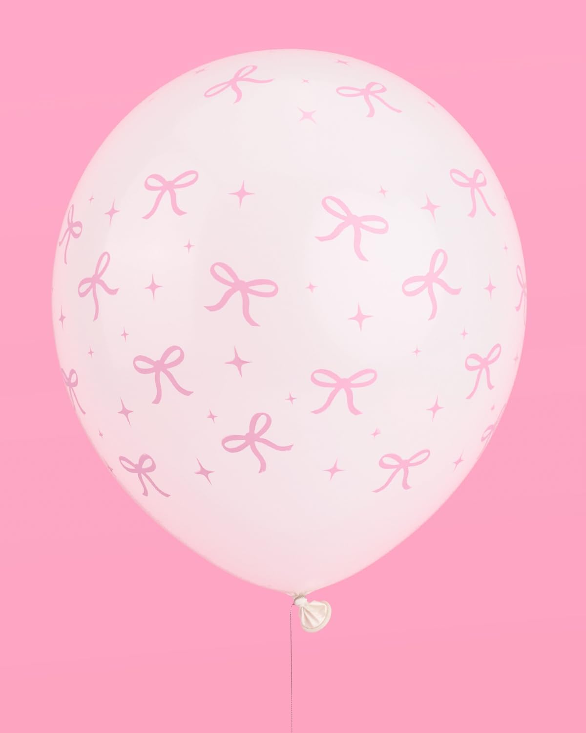 XO Fetti Pink Latex Bow Balloons 24 pk 12 Inch