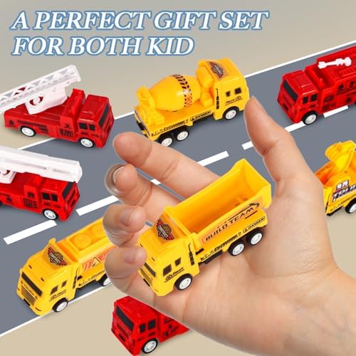 8 Pack Pull Back Cars Toy Set for Kids