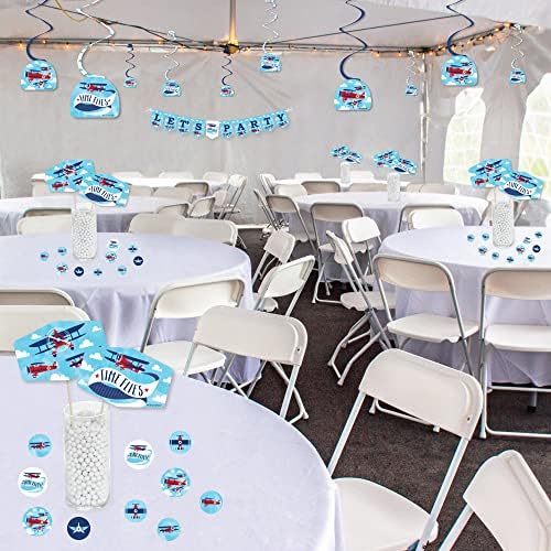 Big Dot of Happiness Airplane Party Decor 51 Pieces Set