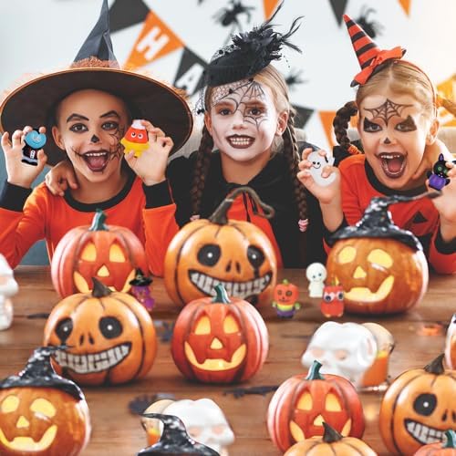 ArtCreativity Halloween Rubber Characters Pack of 10