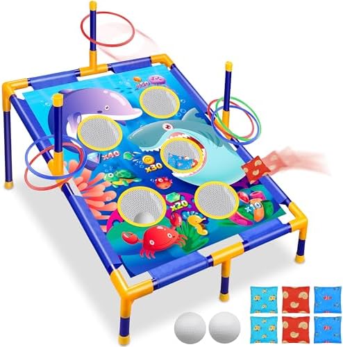 3-in-1 Bean Bag Toss Game Set for Kids and Family