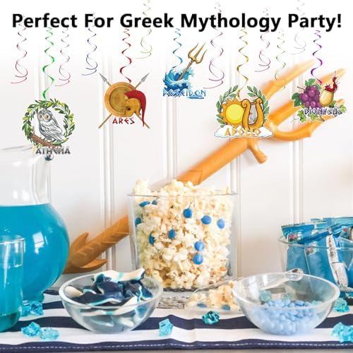 Greek Mythology Hanging Swirls Decor 30pcs Pre-Assembled