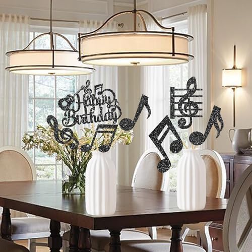 Music Notes Centerpiece Sticks 12PCS Musical Party Decorations