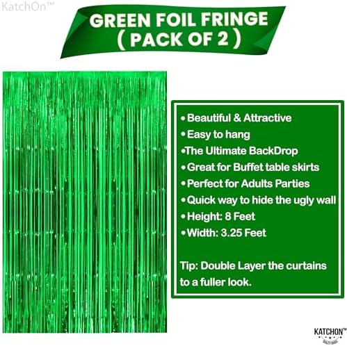 KatchOn Green Streamers 32x8 Ft Pack of 2