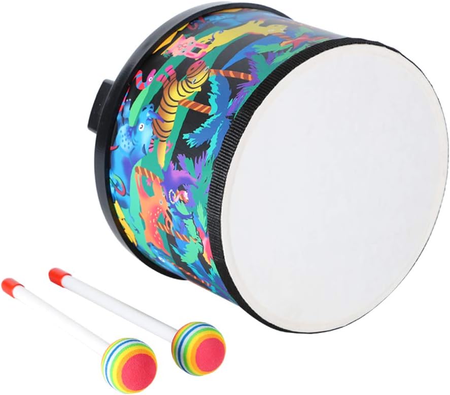 Ubblove Floor Tom Drum for Kids 8 Inch Black