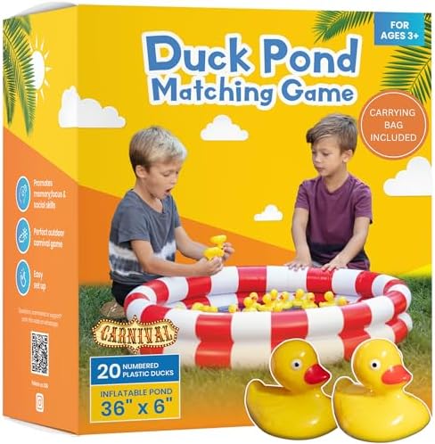 Duck Pond Matching Carnival Game for Kids 4-8