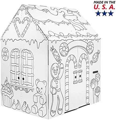 Easy Playhouse Gingerbread House - Indoor Fun Creative Play