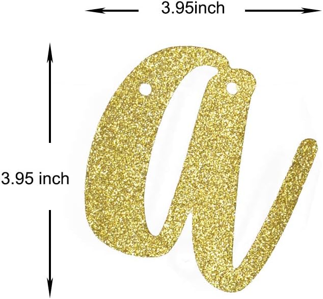 Just Engaged Banner Gold Glitter Paper Sign Backdrop