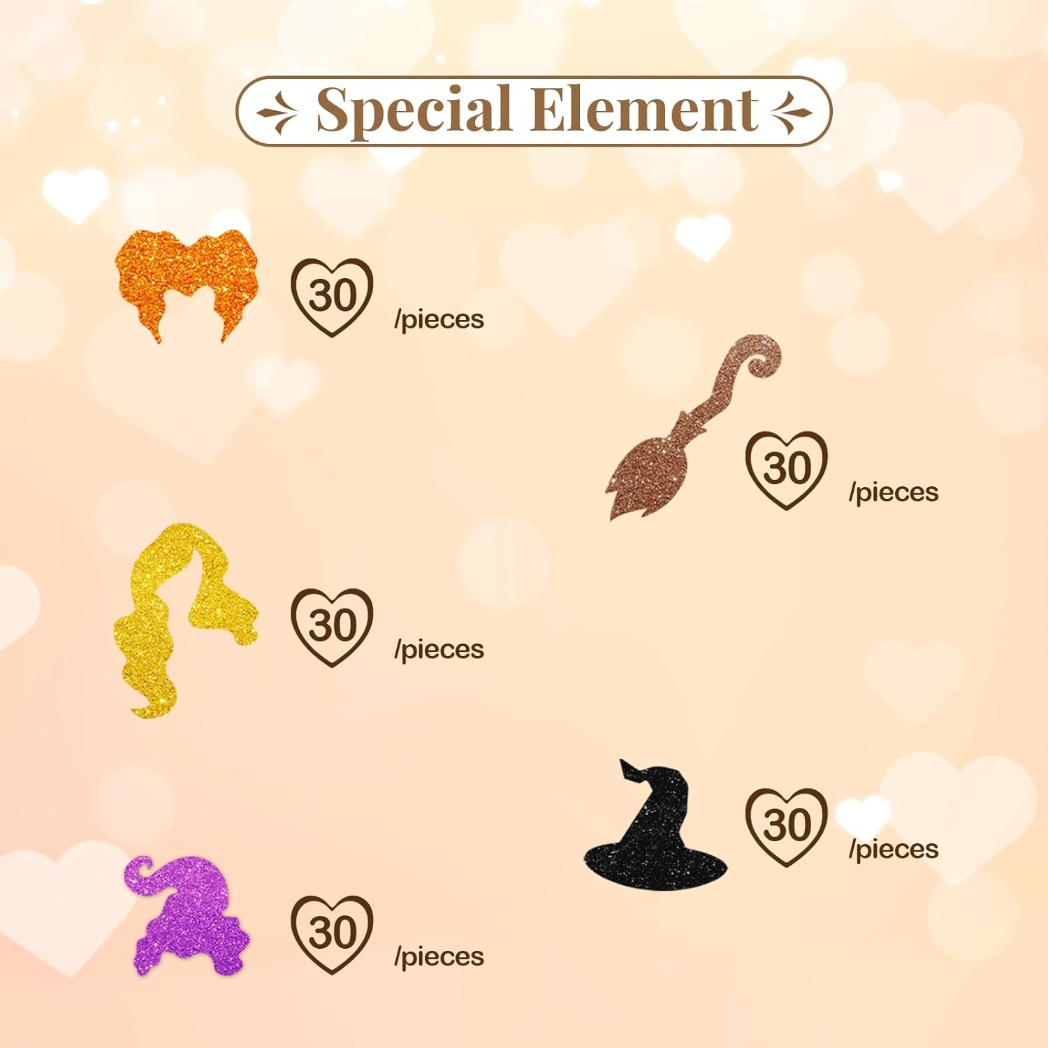 150pcs Hocus Pocus Confetti Halloween Decorations