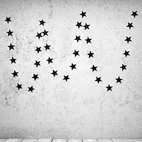 Honbay 2PCS Double Side Glitter Star Garland