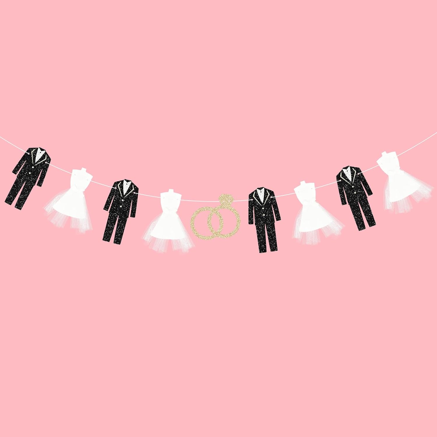 Tedercle Wedding Dress Garland Banner Set