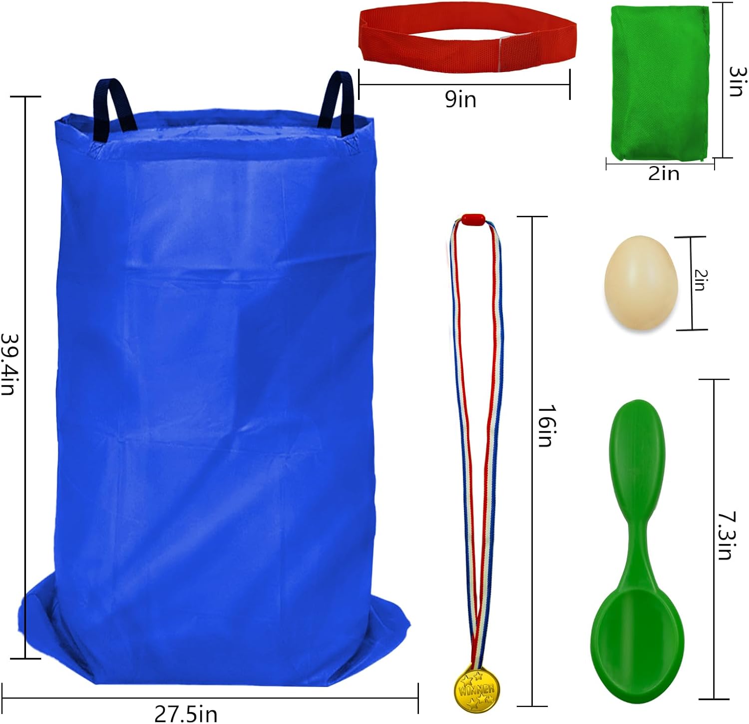 Potato Sack Race Bags - 32PCS Outdoor Games Set for Adults Kids